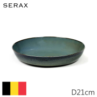 【SERAX】ALG/服務盤/D21cm/藍灰+深藍(比利時米其林餐瓷家飾)