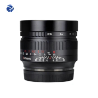 yyhc 7Artisans 50mm F0.95 APS-C Large Aperture Portrait Lens Manual Focus Lens for E/EOS-M/FX/M43/Z-Mount Camera
