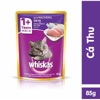Pate whiskas cho mèo 80gram - Nhieu huong vi. Thuc an cho meo lon meo con
