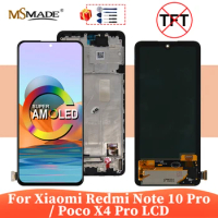 Super AMOLED For Xiaomi Redmi Note 10 Pro LCD Display Screen For Xiaomi Poco X4 Pro LCD M2101K6G 2201116PG Display Replace Parts