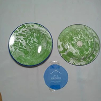 PIRING MAKAN SENG ENAMEL KALENG BULAT JADUL CLASSIC KUNO VINTAGE LURIK 20