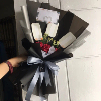￼[SNACK/KOPI] Kerangka Bouquet Buket Snack Barang Polaroid Logam Mulia Kosong isi 10 Stick Free Kart