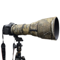 Roadfisher Camo Outdoor Waterproof Nylon Dustproof Camera Lens Wrap Cloth Cover Coat For Tamron SP 150-600mm f5-6.3 G2 A022 A011
