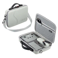 For DJI Mini 2 Storage Bag PU Handbag Outdoor Carrying Case Portable Travel Bag for DJI Mini 2 Drone Accessories