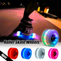1Pc Skateboard Wheels Polyurethane Luminous LED Longboard Wheels with Spanner Long Drift Board Accessories