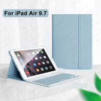 For iPad Air 2 9.7 inch Case Smrat Magnetic Keyboard Cover For Apple iPad 5th 6th Generation 9.7inch Leather Shell With Pen Slot