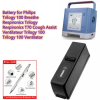 Medical Battery 5200mAh/6800mAh 1043570,M3969 for Philips Trilogy 100 Breathe,Respironics Trilogy,T70 Cough Assist,Trilogy 100