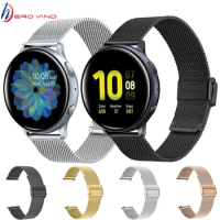Milanese Watchband for Samsung Galaxy Watch Active2 44mm 40mm Mesh Stainless Steel Band Quick Release Strap Active 2 Bracelet