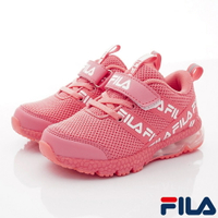★FILA斐樂頂級童鞋-氣墊彈力運動款2-J822U-551粉(中小童段)