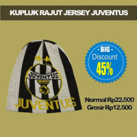 Kupluk Rajut Klub Sepak Bola Bahan Jersey Juventus