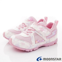 ★日本月星Moonstar機能童鞋-2E閃電競速運動鞋款9694粉(中小童段)