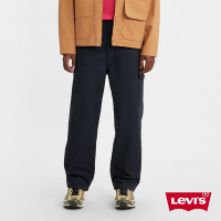 Levis 滑板系列 男款 工裝寬直筒排釦休閒褲 / 彈性布料 深夜藍