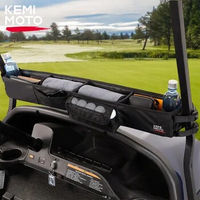 KEMIMOTO Golf Cart Inner Front Storage Basket Universal For Club Car EZGO Drive ICON 1680D Large Storage Box Foldable Portable