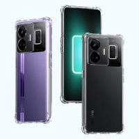 Transparent Silicone Soft Case for OPPO Realme GT Neo 5 Neo5 SE 5SE 240W 5G Luxury Airbag Clear Fundas Original Shockproof Cover