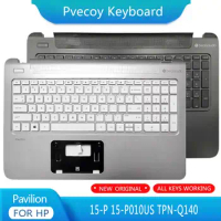 New For HP Pavilion 15-P 15-P010US TPN-Q140 Laptop Palmrest Case Keyboard US English Version Upper Cover