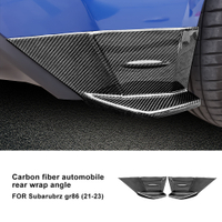 Side Wrap Angle and Rear Wrapangle of Carbon Fiber For Subaru BRZ GR86 2021-2023 Car Rear Bumper Lip
