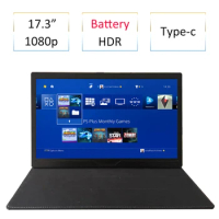 Battery Built-in 17.3 Inch 1080p HD Portable Monitor IPS Screen HDR Game Display For Switch Xboxone Ps4 Pro Phone PC Laptop