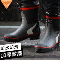 雨鞋男秋冬鞋男士雨靴防水鞋套鞋釣筒高筒防水防滑水靴