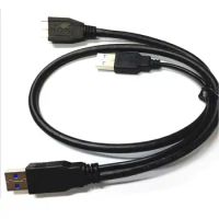 USB 3.0 Charge Cable 0.5m/1.64ft USB 3.0 Mobile Hard Disk Cable AM Male To Mi-cro B Up To 5 Gbps Data Transmission Auxiliary