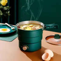 Multi-function Electric Wok Electric Cooker Home Travel Multipurpose Pot Dormitory Small Pot Instant Noodles Hot Pot