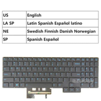 Blue Keyboard For Lenovo Legion 5-15ARH05 5-15ARH05H 5-15IMH05 5-15IMH05H Latin Spanish US Swedish Finnish Danish Norwegian