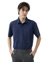 เสื้อโปโล Tonal Camo Jacquard Polo Shirt สีกรมท่า