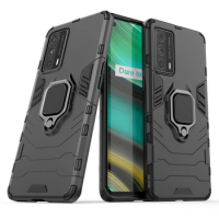 For Realme X7 Pro Ultra Case Cover for Realme X7 Pro Ultra Protective Cover Armor Shell Capa Finger Ring Kickstand PC Phone Case