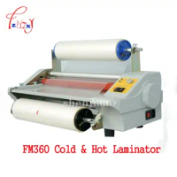 A3 Paper Laminating Machine Cold&amp;Hot Roll Laminator Four Rollers Worker Card Office File Laminator FM360 110v/220v hot laminator