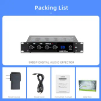 Professional KTV Digital Pre Stage Effector Audio Effects Processor Audio Effect System for Microphone Karaoke Business Concerts