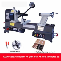 1.1 Meter Micro Woodworking Lathe Multifunctional Desktop Household Machine Workbench Electric Tools For Carpentry In Wood 1200W