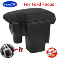 For Ford Focus 2 armrest box mk2 car accessories nterior Retrofit For Ford Focus mk2 Car Armrest box Center Storage box USB
