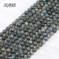 5 strands Natural labradorite beads high quality polish 8 mm 14" strands handcrafted jewelry finding beads 9000