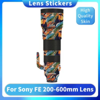 Camera Lens Decal Skin For Sony FE 200-600mm Vinyl Wrap Film Protective Sticker FE 200-600 F5.6-6.3 F/5.6-6.3 G OSS SEL200600G