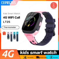 Smart Watch Kids 4G gps WIFI Tracking Video Call Waterproof Thermometer SmartWatch Tracker Boy Girl Student Phone Clock LT25