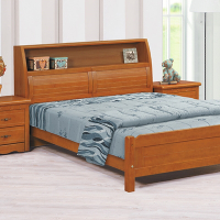 AS DESIGN 雅司家具-晴朗5尺實木樟木色床頭箱-157×29×108cm