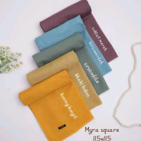 AISYAH - Hijab Segiempat Voal Premium Tepi Laser Cut Size 113 x 113 cm MYRA SQUARE by AISYAH HIJAB k