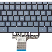 LARHON New Blue US English Backlit Keyboard For HP ENVY 13t-ah100 Pavilion 13-an0000 13-an1000 Spectre 13-ap000 x360