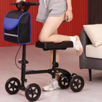 Lower leg fracture assists in driving. Elderly travel scooters with crutch fractures. Young people can ride scooters for adults