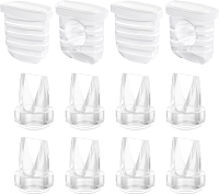 12PCS Duckbill Values Silicone Diaphragm Compatible with eufy E10 S1 S1 Pro S32 Breast Pump Replacem