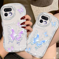 เคสโทรศัพท์ใสลายผีเสื้อหลากสีสำหรับ Realme 16 / 16 Pro / 16 Pro+ / Note 80 ดีไซน์ใหม่ เคสโทรศัพท์ TP