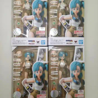 100% Original Bandai Sh Figuarts SHF Bulma Action Figure Model Toys Pvc Anime Figura Goku Friend Gift