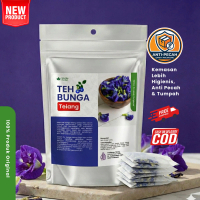Teh Bunga Telang dari bunga telang 100% Daun Tumbuhan Anti Pecah & Tumpah Kemasan Higienis
