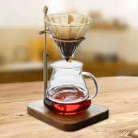 Coffee Dripper Stand Coffee Filter Holder with Base Decoration Coffee Maker Part Drip Coffee Stand for Shop Tabletop Office
