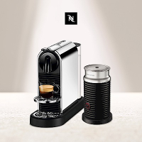 Nespresso CitiZ Platinum不鏽鋼金屬色 膠囊咖啡機奶泡機(三色)組合