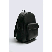 Zara backpack kasual formal pria tas ransel kantor kuliah full hitam