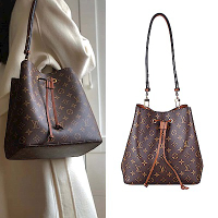 Louis Vuitton LV路易威登 Neonoe MM M44887/M44020側背水桶包