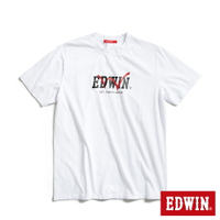 EDWIN 躍動LOGO短袖T恤-男款 白色 #503生日慶
