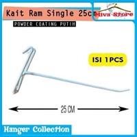 Kaitan Ram Stik Ram Single Ram Kawat Tebal Cantolan Hook Kemasan ISI 1PCS - SATUAN 25CM