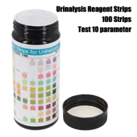 100Strips URS-10T Urinalysis Reagent Strips 10 Parameters Urine Test Strip Leukocytes Nitrite Protein PH Blood Ketone Glucose