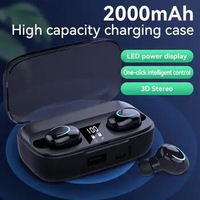 X10 Wireless Blutooth 5.2 Headset With Wireless Charging Case LED Digital Display Waterproof Earphones For Sports Gym